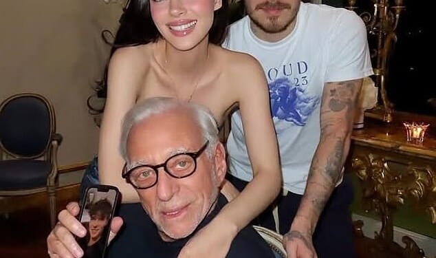 Nicola Peltz receives a $1 million a month allowance from her billonaire father Nelson, it's been reported (Nicola and Brooklyn pictured with her father Nelson Peltz)