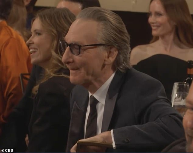 Comedian Bill Maher got a kick out of Glaser's Epstein list joke as he failed to stifle his laughter