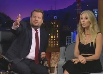 James Corden interviews his Brentwood neighbour Gwyneth Paltrow on The Late Late Show