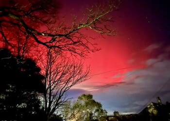 Incredible colours seen in Moresby, Whitehaven, Cumbria
