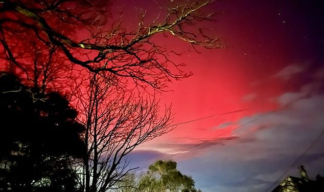 Incredible colours seen in Moresby, Whitehaven, Cumbria