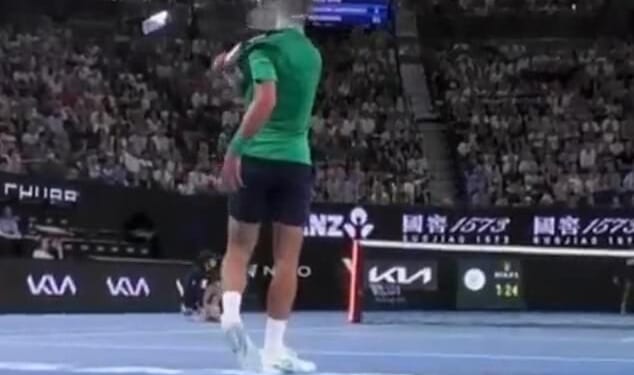 Novak Djokovic came very close to hitting a ball girl with a rogue shot on Saturday
