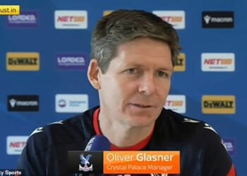 Oliver Glasner broke the news during his press conference on Friday afternoon