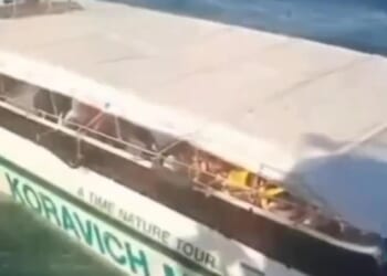 A major rescue operation was underway after the packed speedboat collided head-on with a fishing trawler off the popular Phi-Phi Islands on Sunday morning