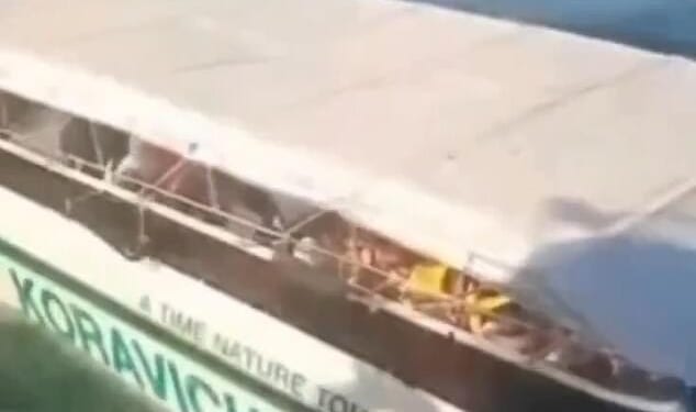 A major rescue operation was underway after the packed speedboat collided head-on with a fishing trawler off the popular Phi-Phi Islands on Sunday morning