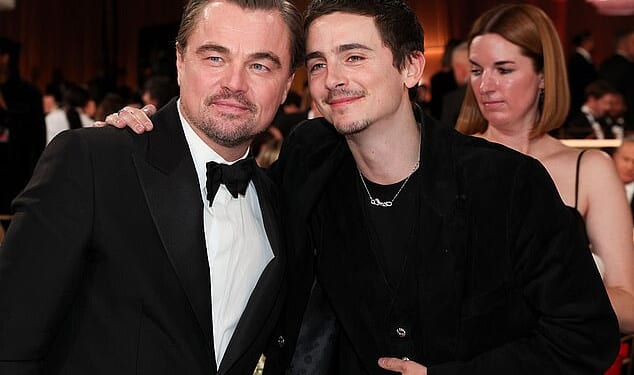 Timothee Chalametand Leonardo DiCapriowill face off in coveted Best Actor category as the full list of nominations for the 2026 Oscars were announced on Thursday (they are seen at the Golden Globe Awards last week)