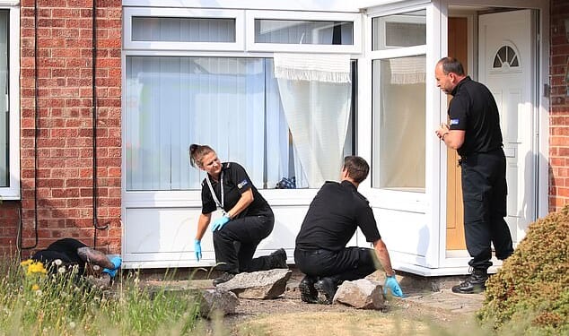 Cheshire Police search for evidence in Lucy Letby's garden after her arrest in 2018