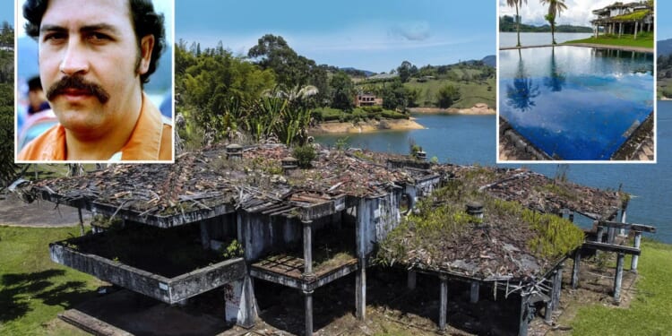 Pablo Escobar’s blown-up mansion with double-thick walls to hide cocaine SOLD
