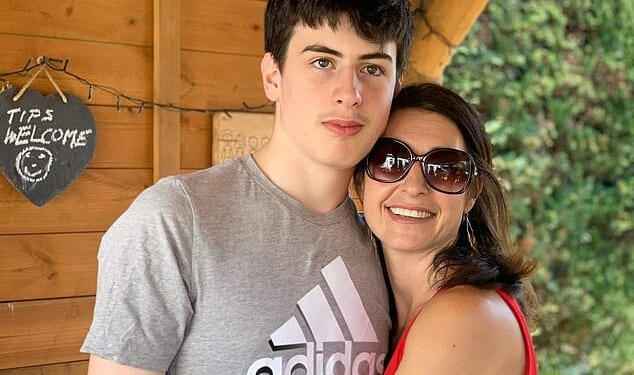 Chris and Jo Barber lost their son Leo in November 2023 after the youngster suffered months of depression linked to his extreme phone and computer use. Leo and Jo are pictured