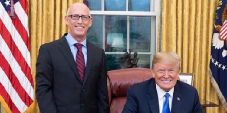 President Donald Trump lauded cartoonist Scott Adams as "a fantastic guy, who liked and respected me when it wasn't fashionable to do so."