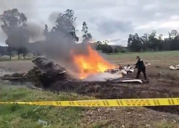 The light aircraft Yeison Jimenez was on came down shortly after take-off from Paipa Airport in Colombia's Tundama Province after failing to gain height on Saturday