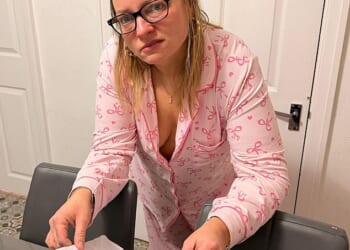 The Smithy Family was unimpressed at receiving a slide letter criticising their plan to raffle off their house