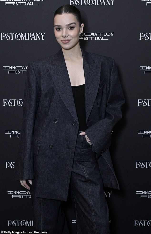 Hailee Steinfeld, 29, offered fans a glimpse of her growing baby bump - just weeks after announcing both she and husband Josh Allen are expecting their first child together; seen in September in NYC