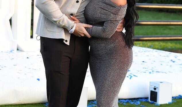 Sophie Kasaeiand Jordan Brook pulled out all the stops as they threw a lavish, star-studded gender reveal at Three Rivers Golf & Country Club in Cold Norton on Saturday