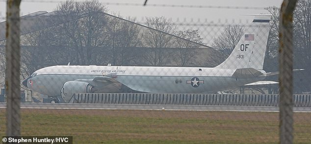 A US WC-135R Constant Phoenix 'Nuke Sniffer' plane has arrived in the UK
