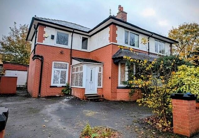 The house, in Burnley, Lancs, where Dr Sacharvi and Vian were murdered in September 2020, is still boarded up