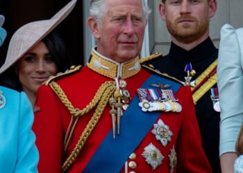 Prince Harry is set to invite his father King Charles to open his Invictus Games in the UK next year (pictured: the pair with Meghan Markle, left, in 2018)