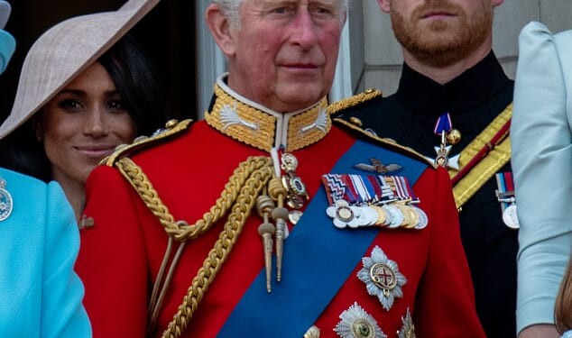 Prince Harry is set to invite his father King Charles to open his Invictus Games in the UK next year (pictured: the pair with Meghan Markle, left, in 2018)