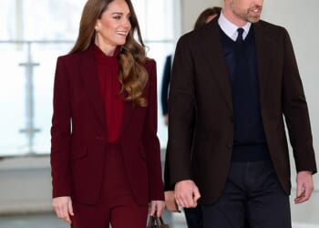 Prince William and Princess Catherine at Charing Cross Hospital last week. The Prince of Wales has hired a crisis management expert as the Royal Family continues to wrestle with the fall-out from Andrew Mountbatten-Windsor's association with paedophile Jeffrey Epstein