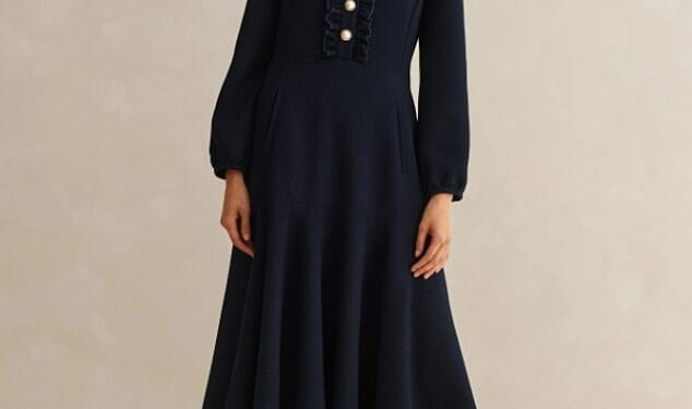 Princess Beatrice rewears her favourite navy dress in Switzerland - and we've found elegant high street alternatives