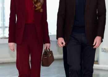 The princess underwent major abdominal surgery in January 2024 after which doctors found evidence of cancer and she underwent a course of gruelling preventative chemotherapy (Pictured: The Prince and Princess of Wales yesterday)