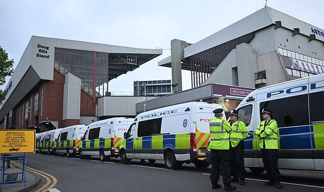 More than 700 police officers will be deployed for Aston Villa's tie against Maccabi Tel Aviv
