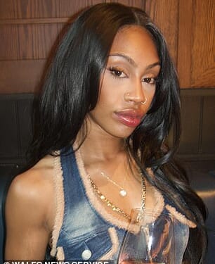 Montana Robertson, 23, hid the drug and three mobile phone Sim cards in her mouth