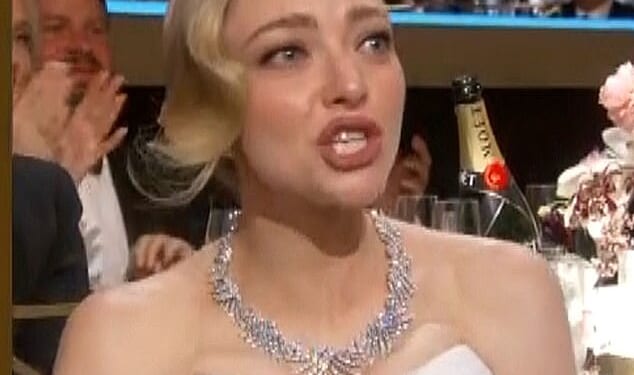 Amanda Seyfried raised eyebrows at the 2026 Golden Globes after cameras caught a series of awkward reactions she made during the night's major acting announcements