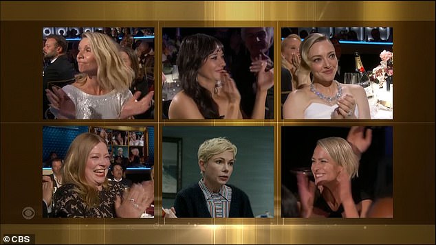 The actress, 40, appeared visibly disappointed when she lost the award for Best Performance by an Actress in a Motion Picture to Rose Byrne