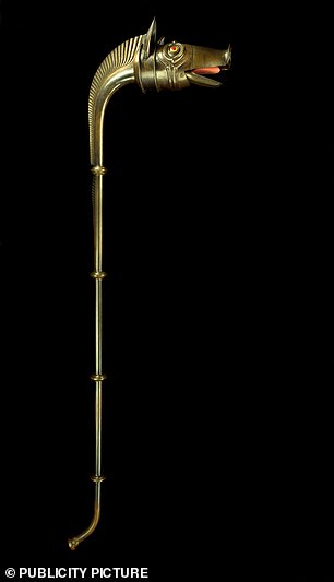 A separate carnyx war horn that was previously put on display at the British Museum in an exhibition on Celts