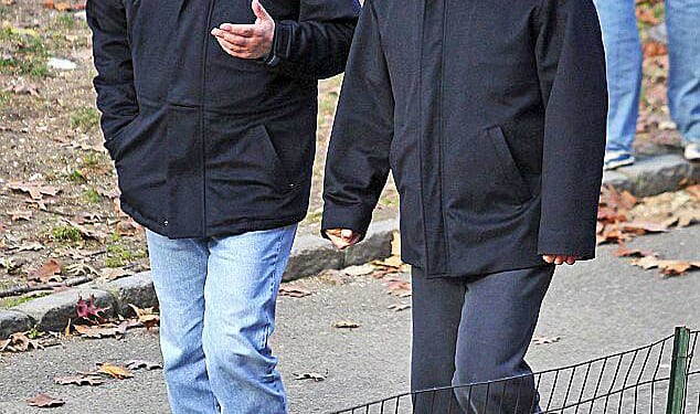 Andrew Mountbatten-Windsor and Jeffrey Epstein in December 2010.The former prince invited the paedophile to dinner at Buckingham Palace days after his house arrest ended