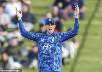 Harry Brook has apologised after being embroiled in an incident with a nightclub bouncer in New Zealand on the eve of captaining England in their third ODI there (pictured in October)