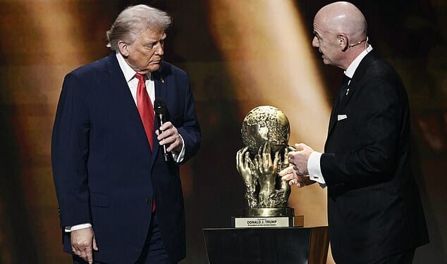 FIFA has no plans to drop its Peace Award, given to US President Donald Trump in December
