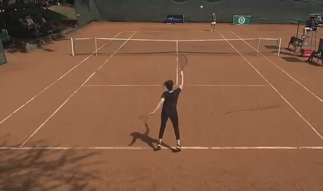 Hajar Abdelkader cut an unlikely figure as she made her professional debut at an ITF event in Nairobi on Wednesday