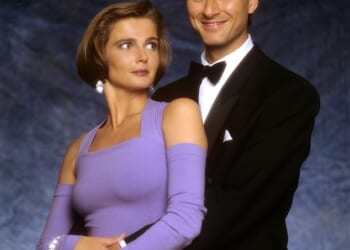 Riders star Marcus Gilbert has passed away aged 67 following a cancer battle (pictured with co-star Annabel Giles in the 1993 show)