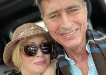 Riders star Marcus Gilberts VERY tragic backstory: From losing his father at 12-years old to the death of his first wife after pancreatic cancer battle and his own Parkinson's diagnosis - as actor dies aged 67 (pictured with his partner Lysette Anthony)