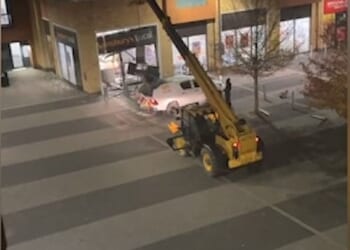 In one shocking incident last October, residents in Milton Keynes filmed a telehandler being used to tear an ATM clean out of a supermarket wal