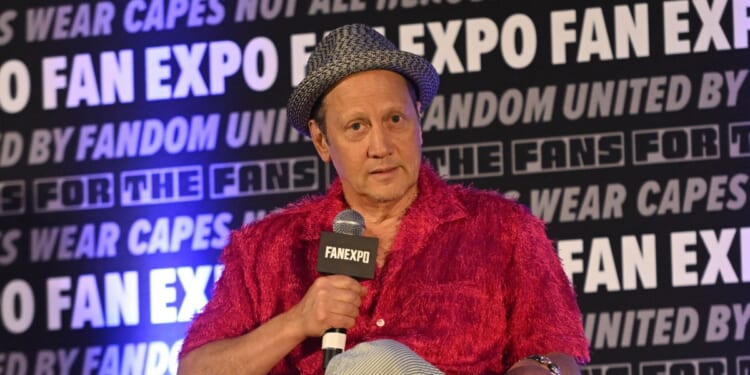 Rob Schneider speaks on stage during Fan Expo Chicago on Aug. 16, 2025, in Rosemont, Illinois.