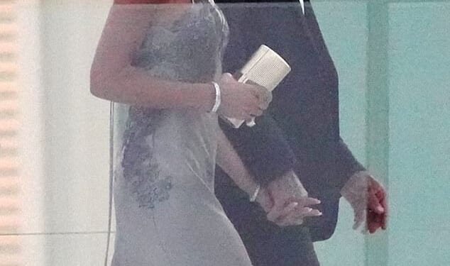 Brooklyn's parents, David and Victoria Beckham, at his wedding to the billionaire's daughter