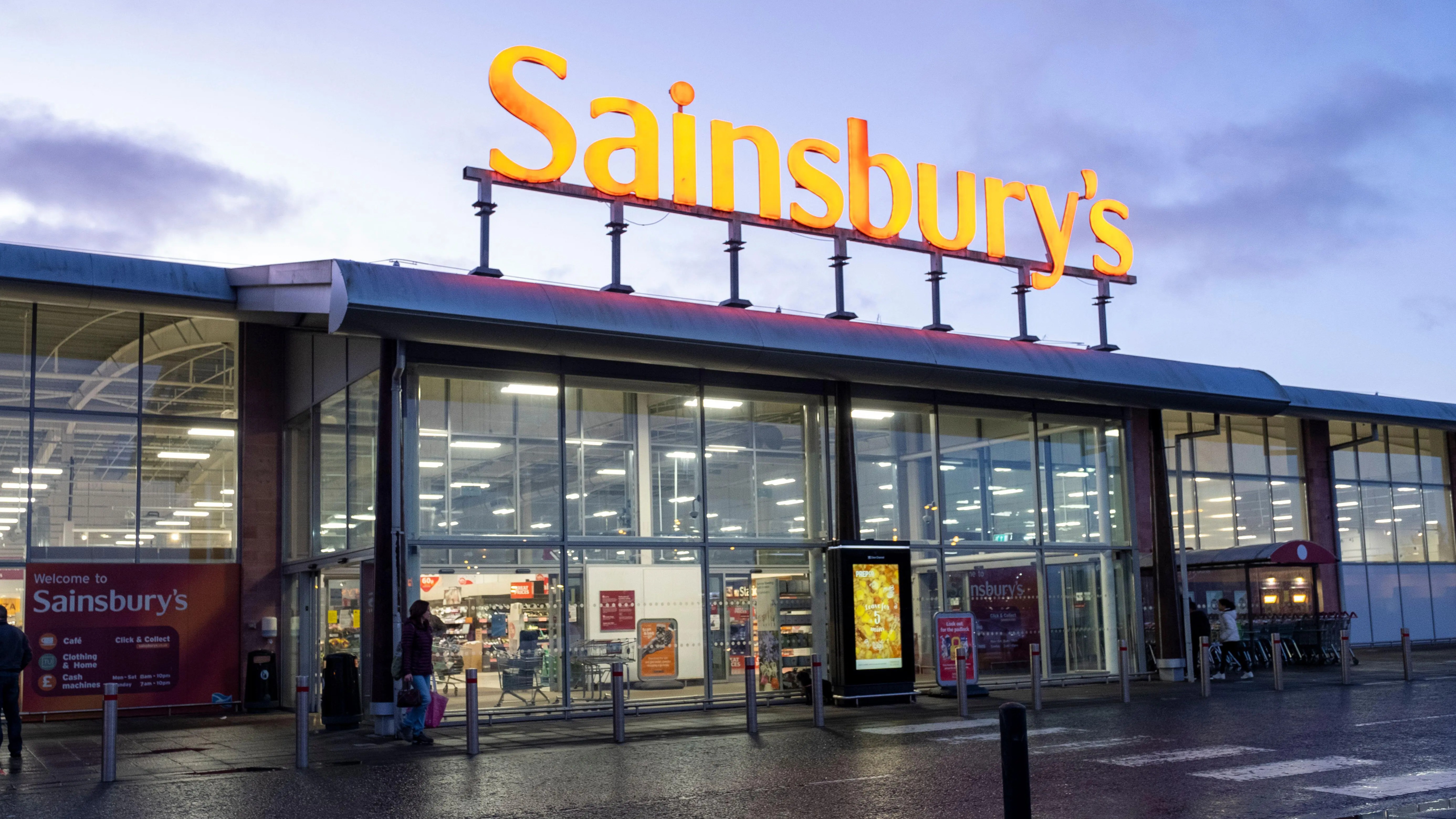 Sainsbury's supermarket in Livingston, Scotland.