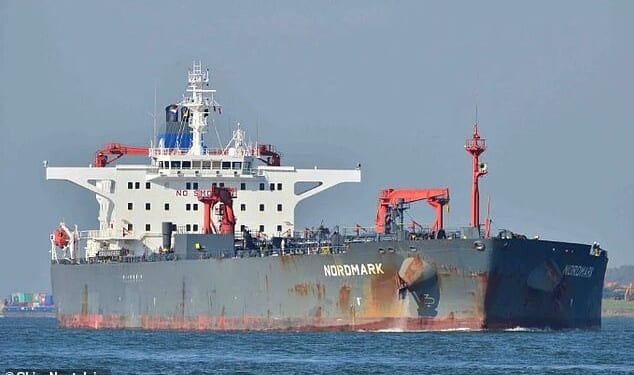 Sanctioned Russian oil tanker 'spotted sailing through English Channel' a day after US seized another rogue ship off Iceland