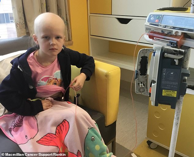 Seren underwent 34 sessions of chemotherapy which caused her long hair to fall out and made her very poorly