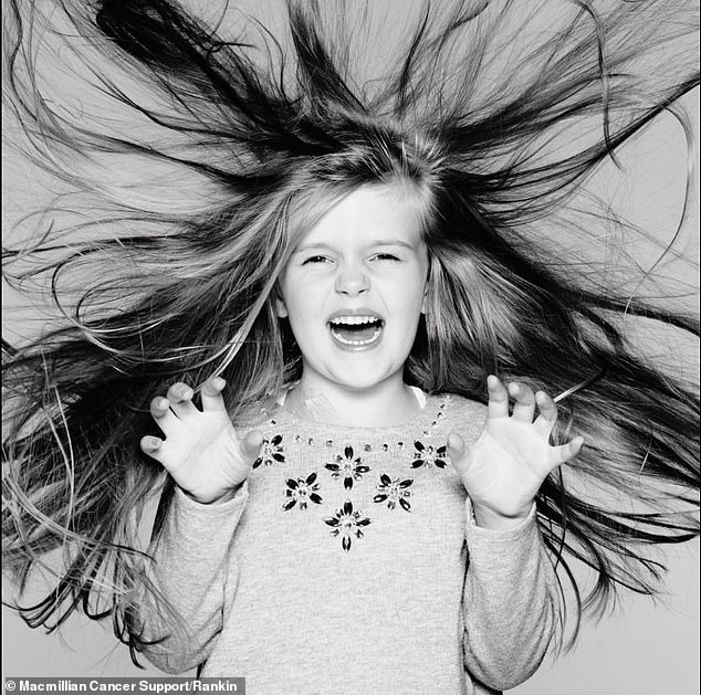 Seren pictured before she began her treatment aged five