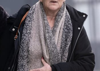 Amanda Wixon outside Gloucester Crown Court earlier this week
