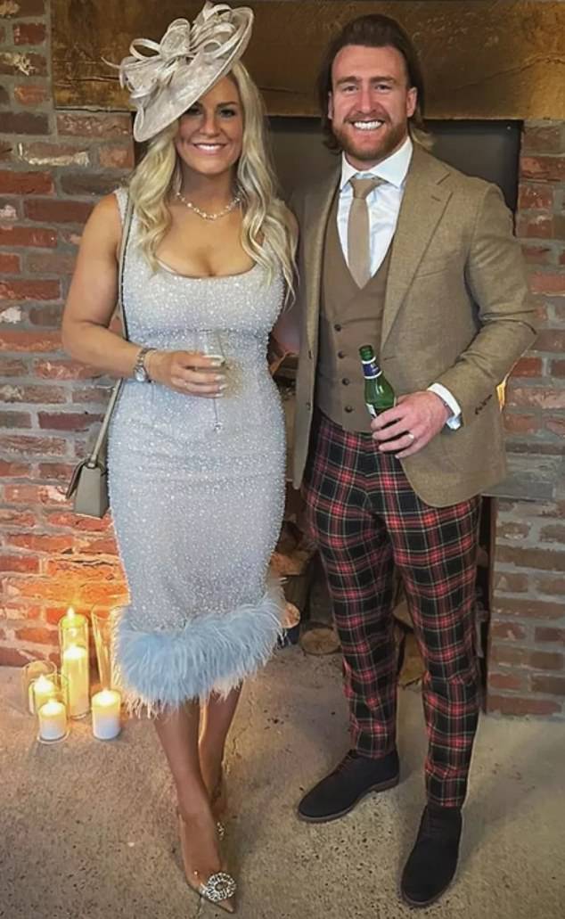 Stuart Hogg with his former wife Gillian, whom he wed in 2016 but split from in November 2023