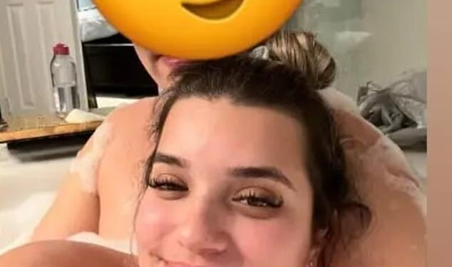 Juliana Peres Magalhães, the Brazilian au pair who had an affair with Brendan Banfield, shared a steamy image of them in the bathtub just months before his wife was murdered