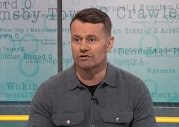 Shay Given described Wilfried Nancy's Celtic tenure as 'an absolute Holocaust' live on TV (pictured above on Final Score on Saturday when using the word)