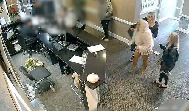 Jaw-dropping CCTV footage of Larisa Sumovskaja, 19, Kera McKeown, 19, and Jasmine Orchard, 21, (L-R) has been released