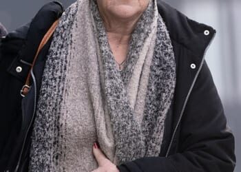 Amanda Wixon outside Gloucester Crown Court earlier this week. She is due to be sentenced  after being found guilty requiring a person to perform forced or compulsory labour of compulsory labour, false imprisonment, and assault