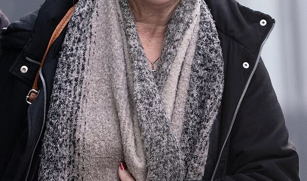 Amanda Wixon outside Gloucester Crown Court earlier this week. She is due to be sentenced after being found guilty requiring a person to perform forced or compulsory labour of compulsory labour, false imprisonment, and assault